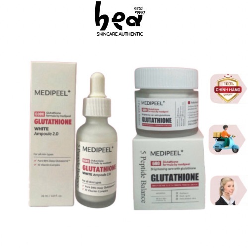 [BEA Skin] Serum, Kem Dưỡng Dưỡng Trắng MEDIPEEL Glutathione 600 White