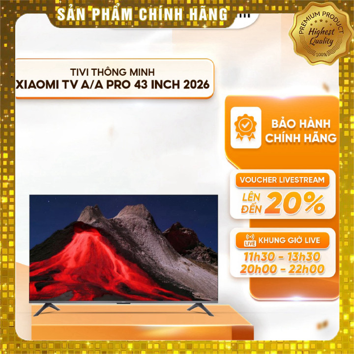 Smart Tivi Xiaomi A Pro 43 inch QLED Google TV 2026