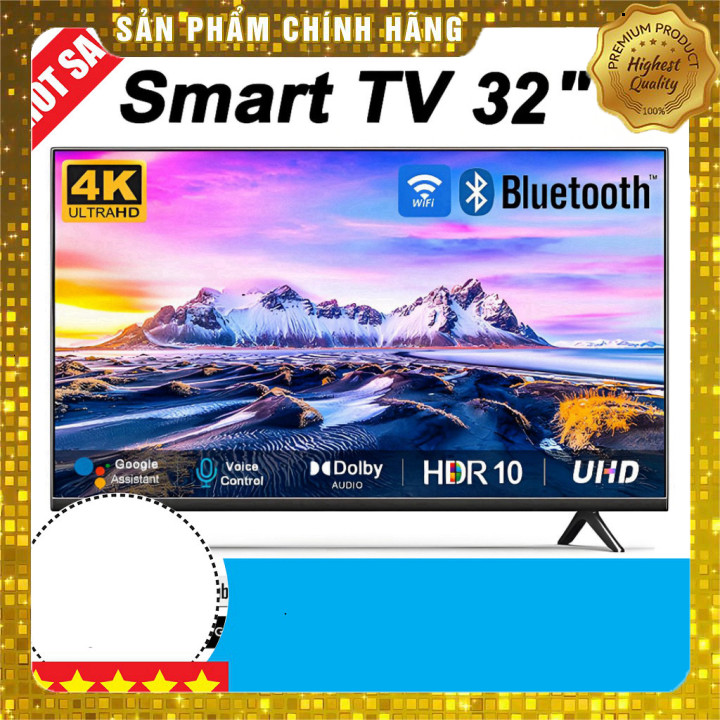 Smart TV 32/43 inch 4K UHD HDR, HDMI/VGA/DP, Bảo hành 1 năm, miễn phí lắp đặt