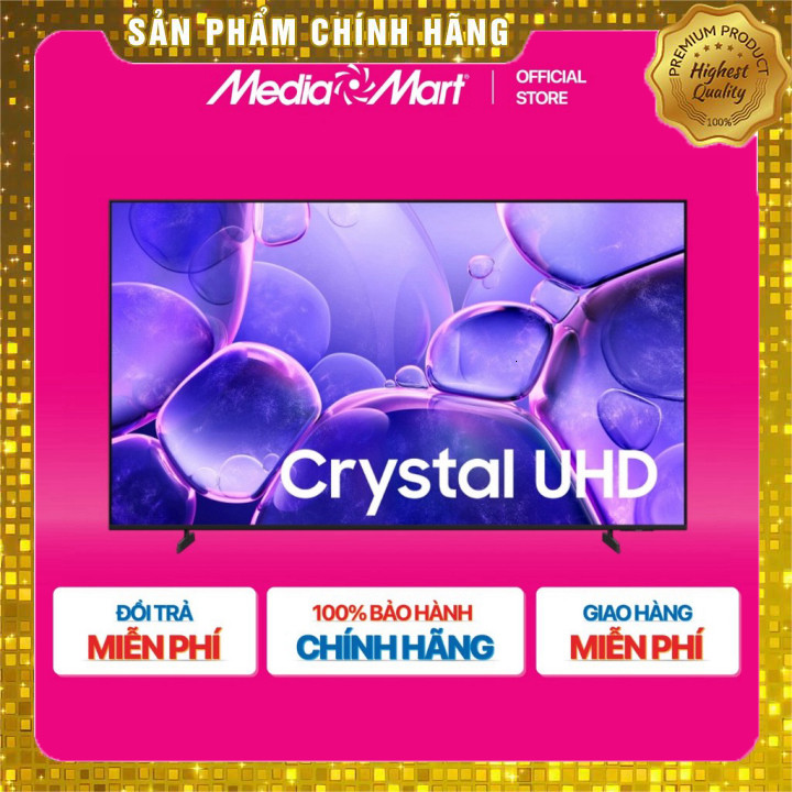 Smart Tivi Samsung Crystal UHD 4K 50 inch 50U8500, màn hình 50 inch, hình ảnh sắc nét