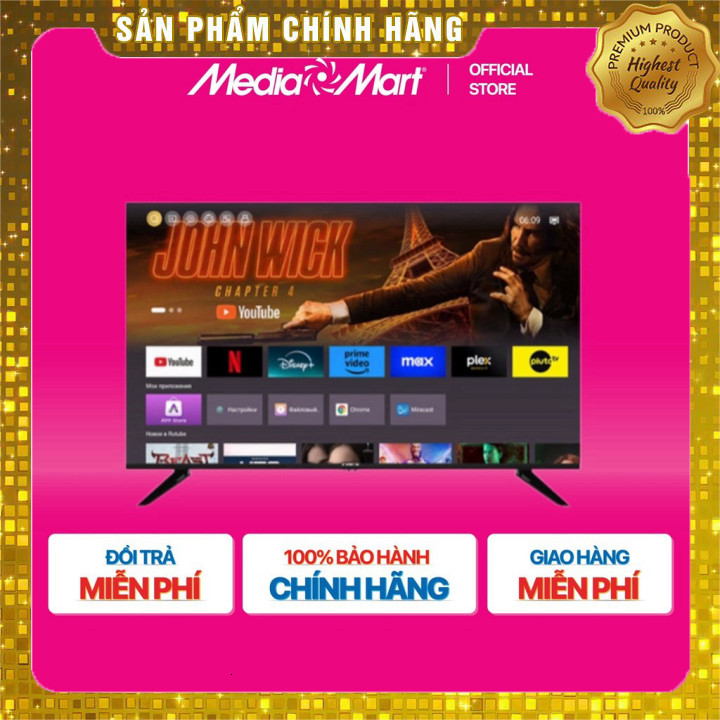 Smart Tivi Coex 40 inch 40UT7002X, Android TV 2K, chính hãng, freeship