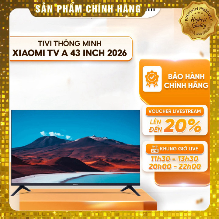 Google Tivi Xiaomi A 43 inch 4K L43MB-AUSEA 2026 Chính hãng