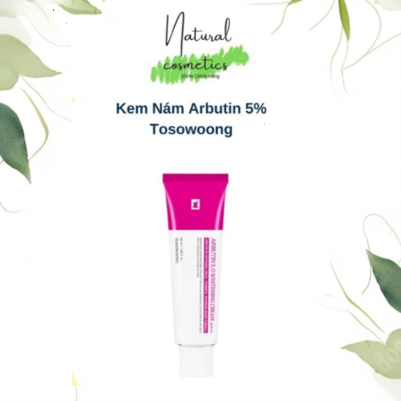 [Chính Hãng] [CTY] Kem giảm mờ thâm nám trắng da ARBUTIN 5.0 WHITENING CREAM TOSOWOONG - 50ML