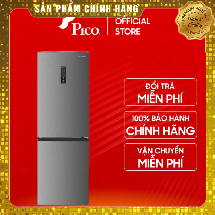 Tủ lạnh Sharp SJ-BF330V-SL Inverter 323 lít màu xám, bảo hành chính hãng 24 tháng