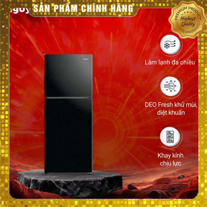 Tủ lạnh Aqua Inverter 189 lít 2 cánh ngăn đông trên AQR-T220FA(FB)/AQR-T225FA(LB)