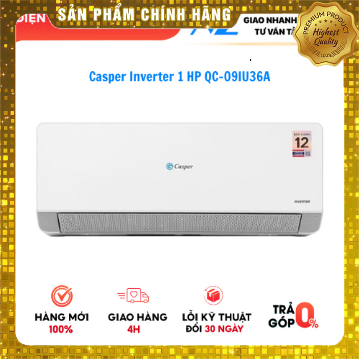 Máy lạnh Casper Inverter 1 HP 09IU36A QC-09IU36A - Giao miễn phí