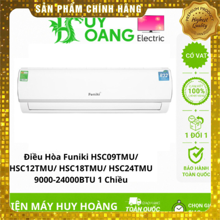 Điều hòa Funiki 1 chiều gas R32 HSC09/12/18/24TMU BTU, có lắp đặt