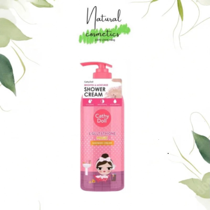 [Chính Hãng] [Mẫu mới] Sữa Tắm Trắng Da Cô Gái Cathy Doll L-GLUTATHIONE MAGIC SHOWER CREAM 500ML