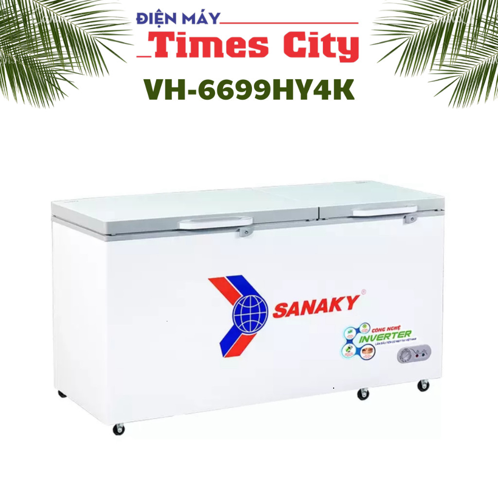 Tủ đông Sanaky inverter VH-6699HY4K 660 lít 1 chế độ chỉ đông đá
