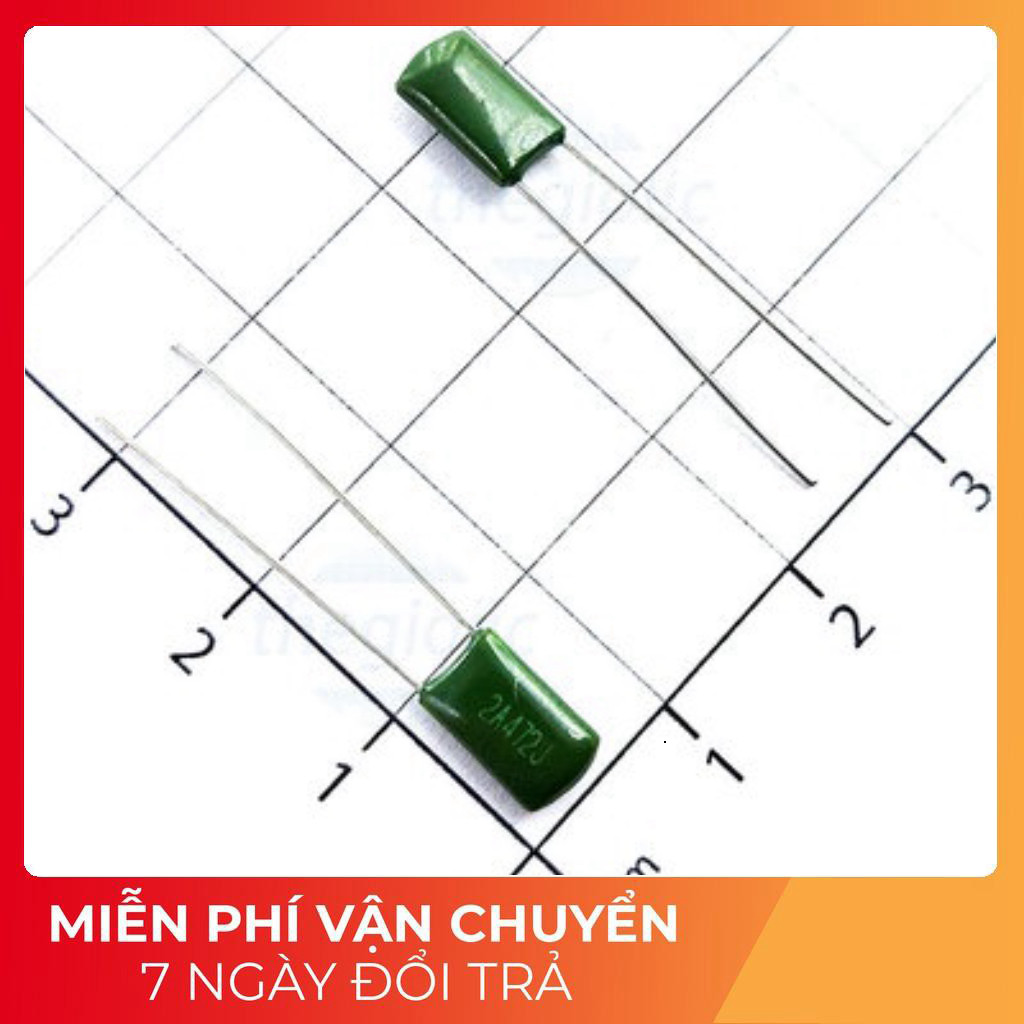 [50 Cái]- Tụ Kẹo Xanh 4.7nF 100VDC 2A472J-CL11 Tech Linh Kiện
