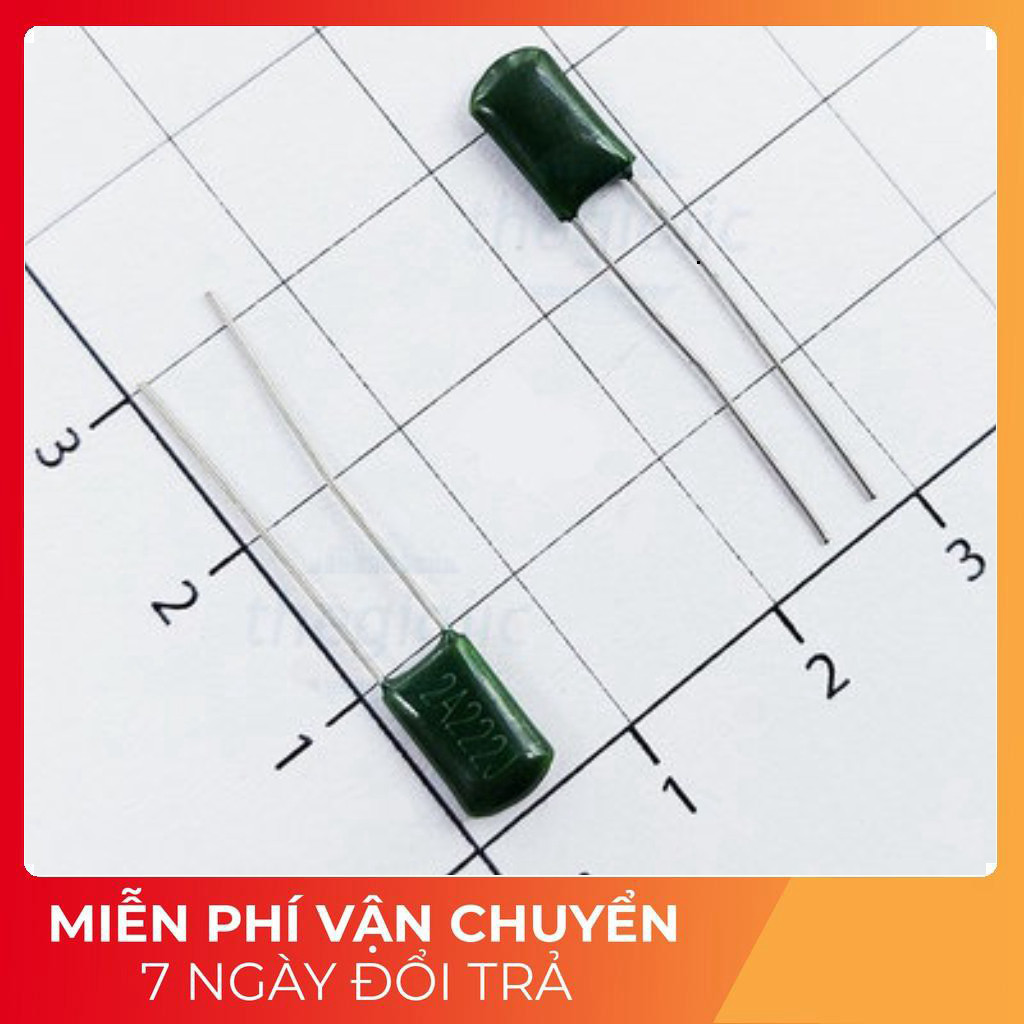 [50 Cái]- Tụ Kẹo Xanh 2.2nF 100VDC 2A222J-CL11 Tech Linh Kiện