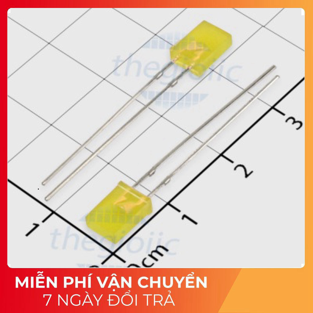 [50 Cái]- LED Vàng Vuông 257 Tech Linh Kiện Tech Linh Kiện