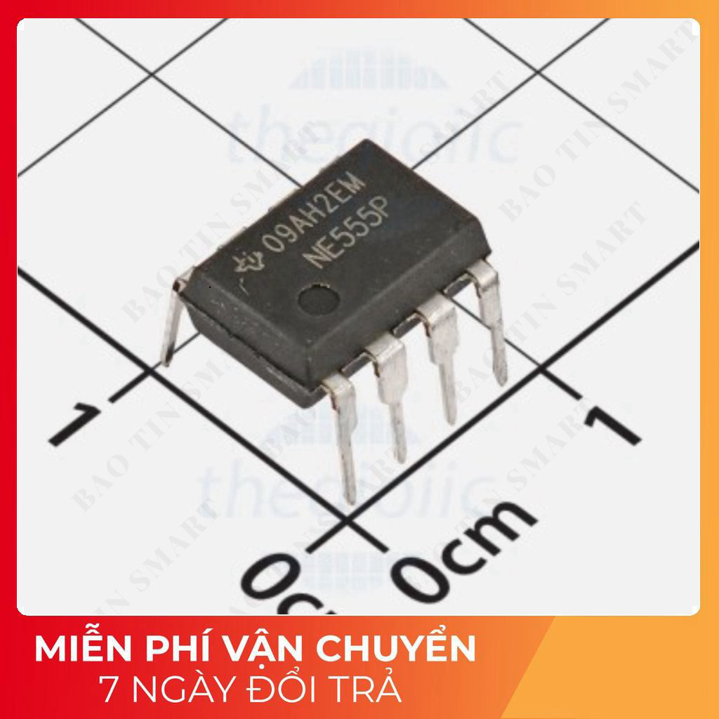 [5 Cái]- NE555P IC Timer Circuit 100kHz 8-DIP Tech Linh Kiện