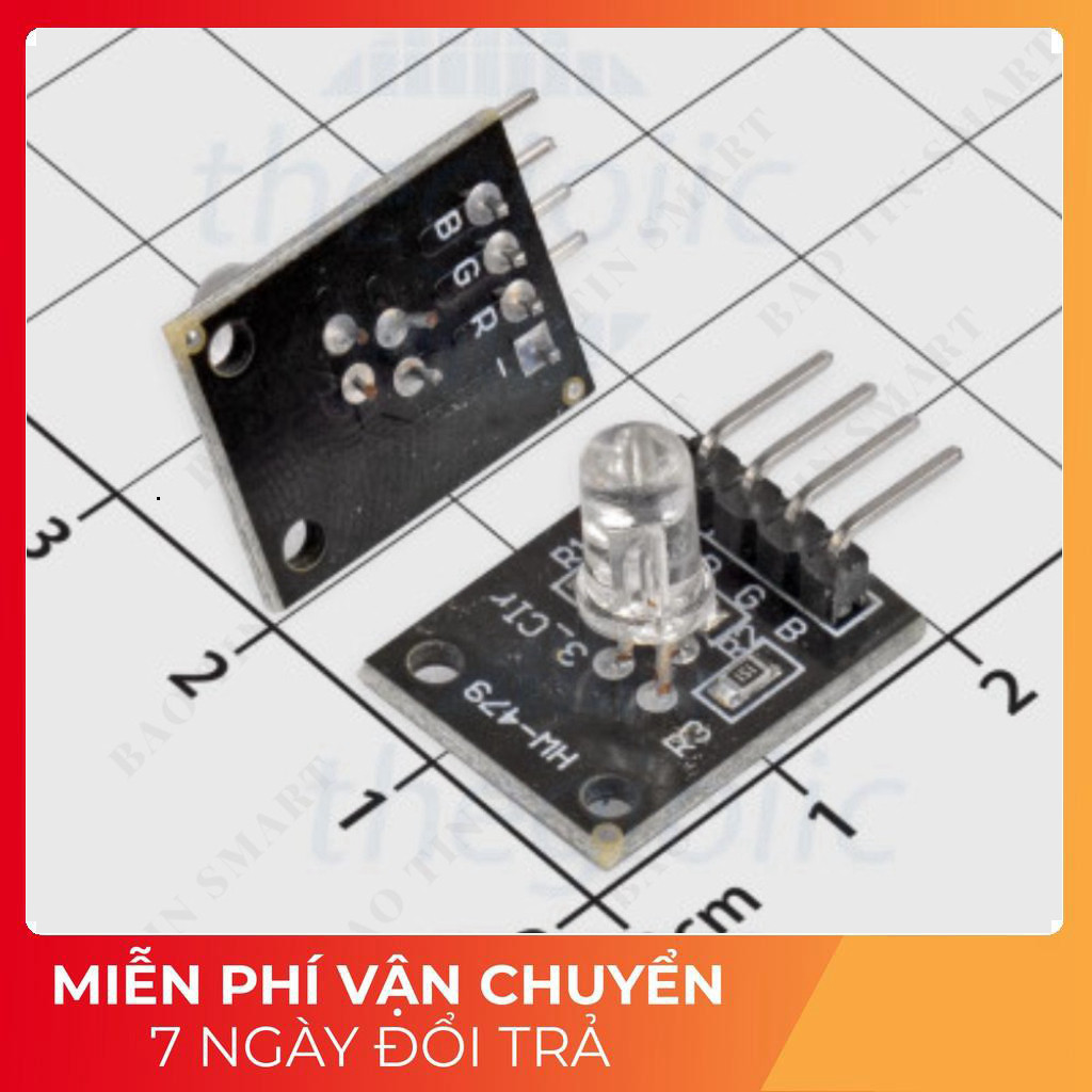 [5 Cái]- KY-016 Mạch LED RGB 5VDC Tech Linh Kiện