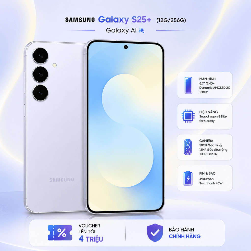 Điện thoại Samsung Galaxy S25/s25+,Hàng chính hãng (12G/256G)