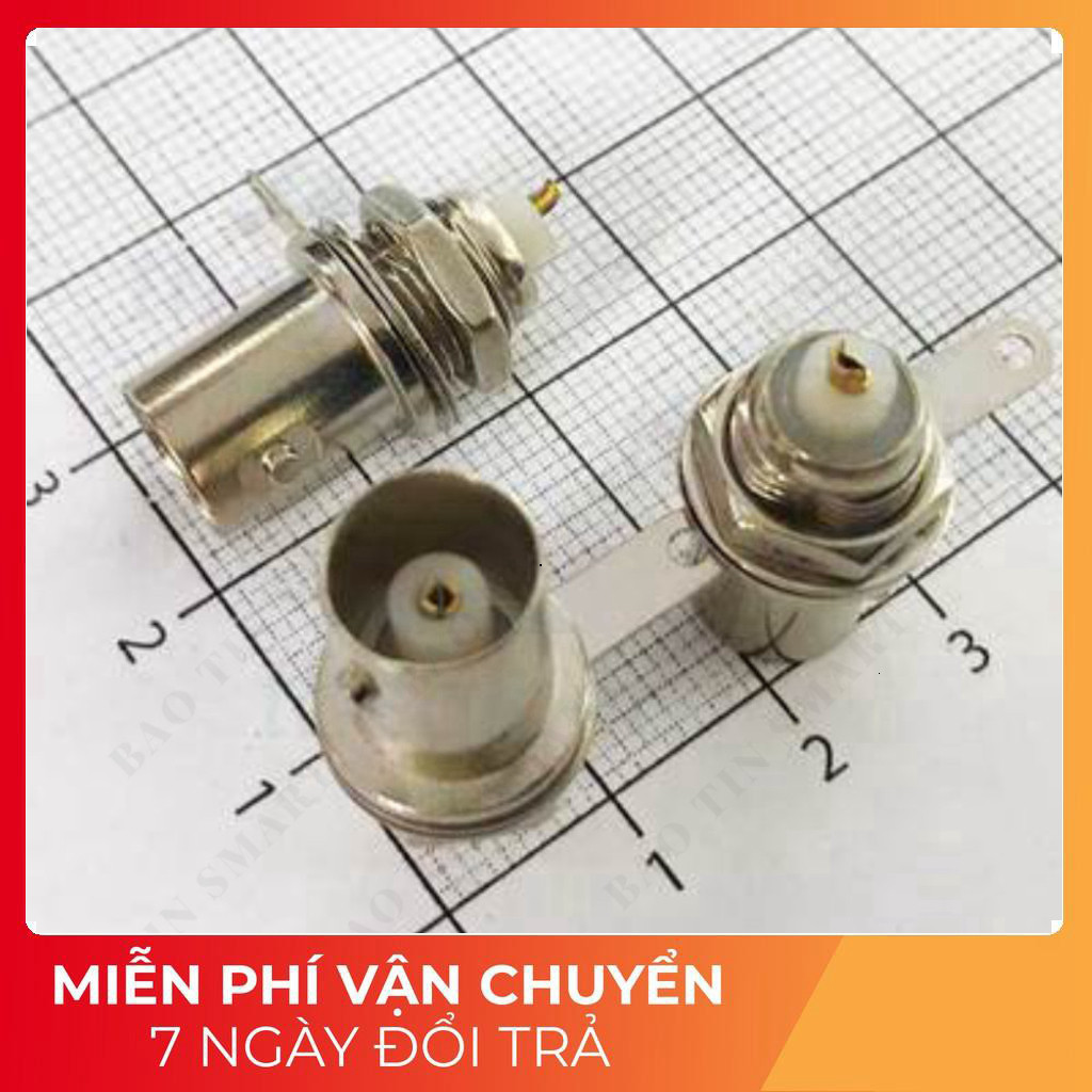 [5 Cái]- BNC-Q9-50KY Đầu BNC Cái Nối Dây Thẳng Hàng Tech Linh Kiện
