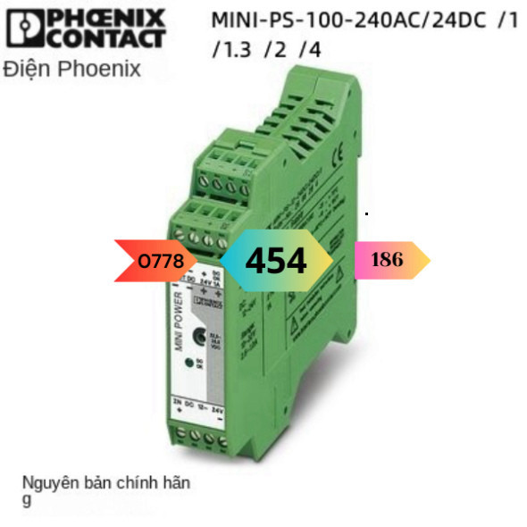 [Mới] Phoenix Power MINI-PS-100-240AC/24DC/1.3 - 2866446 Bộ nguồn Mini 1,3A ,phoenix contact