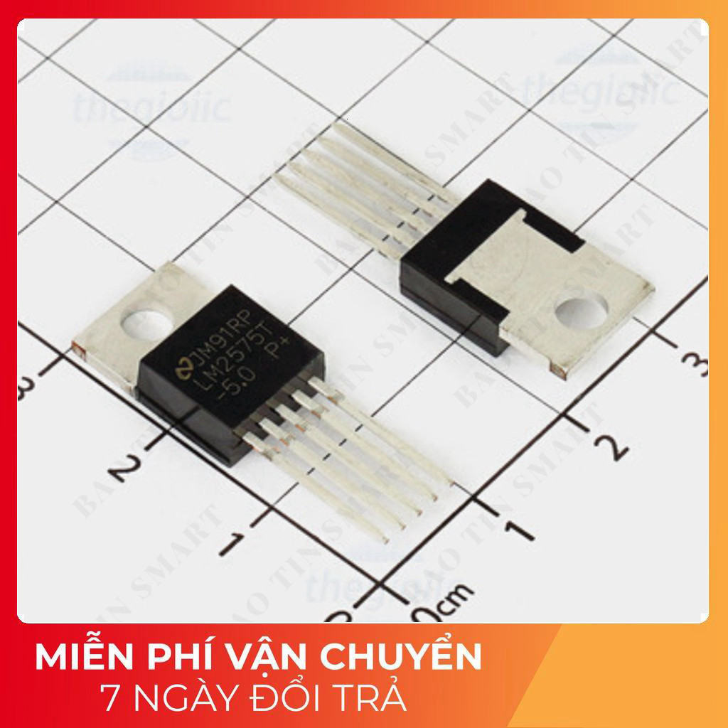 [3 Cái]- LM2575T-5V IC Điều Chỉnh Giảm Áp 5V 1A TO-220-5 Tech Linh Kiện