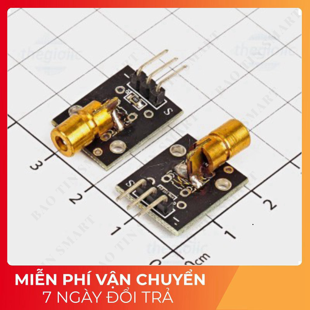 [2 Cái]- KY-008 Module Cảm Biến Phát Lazer 650nm Tech Linh Kiện