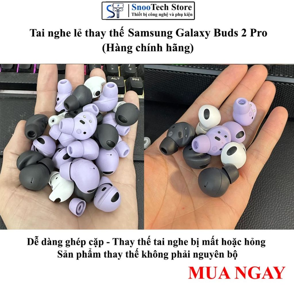 Tai nghe lẻ thay thế Samsung Galaxy Buds 2 Pro,Hàng chính hãng,Dễ dàng ghép cặp