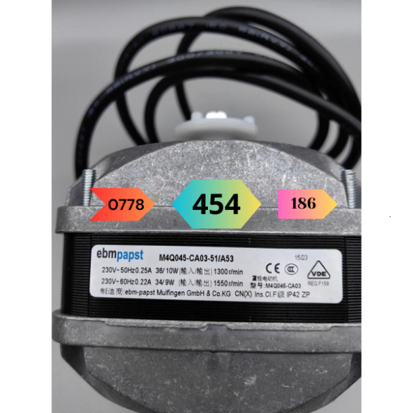 [Mới] Động Cơ Ebmpapst M4Q045-CA03-51/A53 Tủ Chính Hãng Quạt Tủ Lạnh