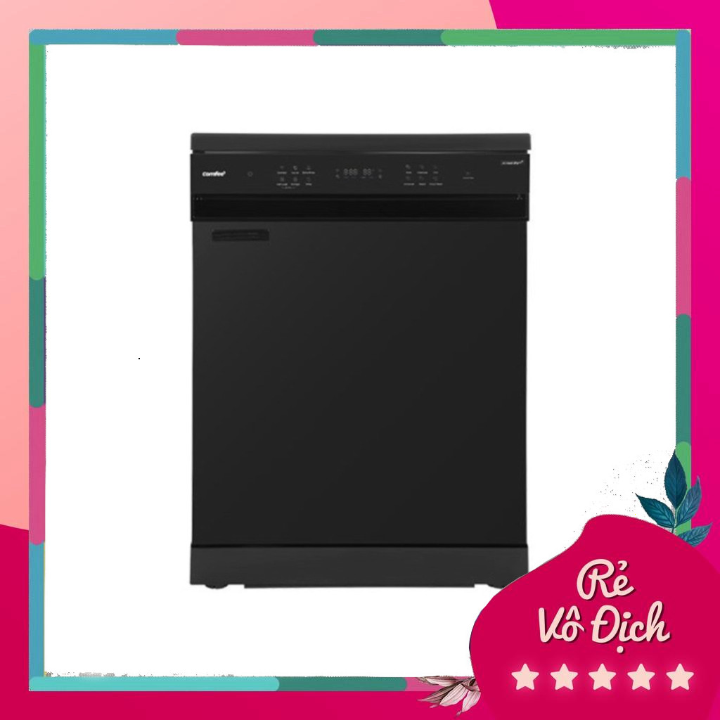 Máy rửa bát Comfee CDWEF1401HB-W-VN, Sấy khô hoàn toàn, Công suất rửa 14 bộ, Hàng chính hãng