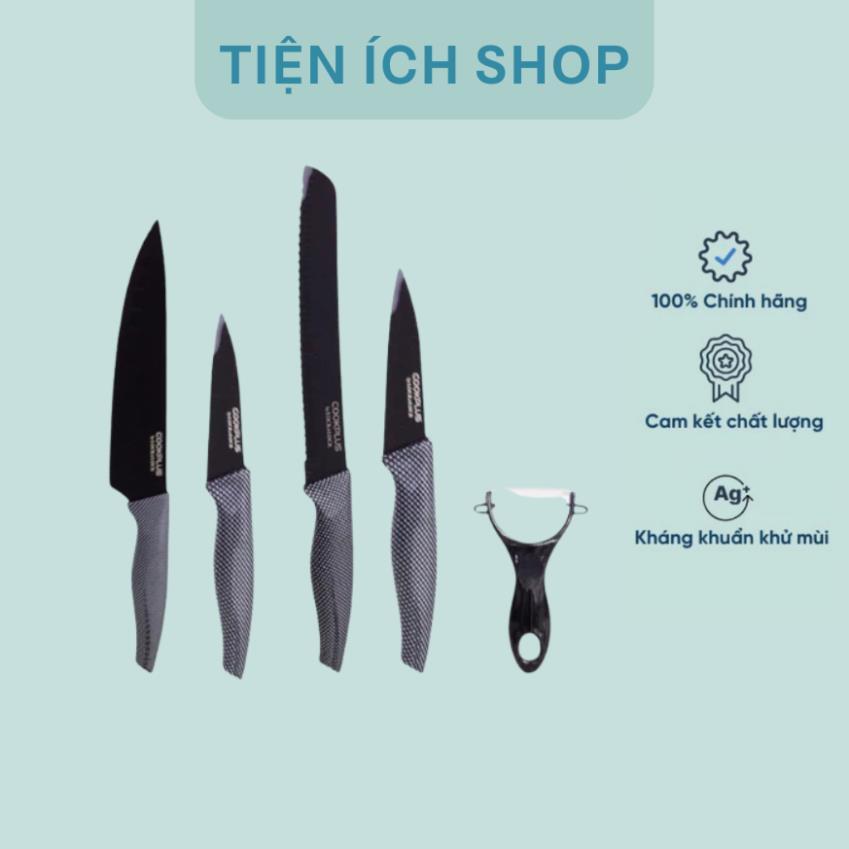 [CKK101S5BLK] Bộ dao nhà bếp 5 món COOKPLUS Lock & Lock