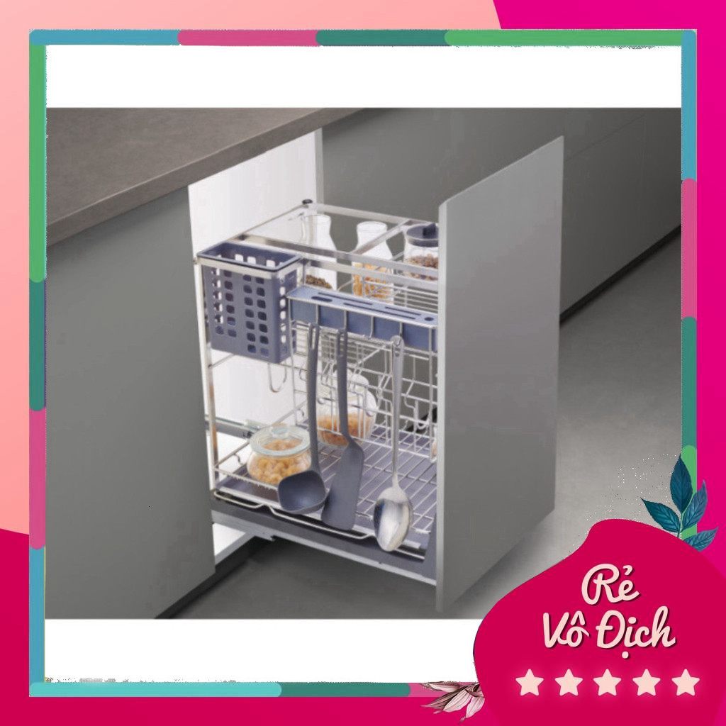 Giá dao thớt gia vị nan dẹt Inox SUS304 GRANDX XK.25S / XK.30S / XK.35S / XK.40S – PEB