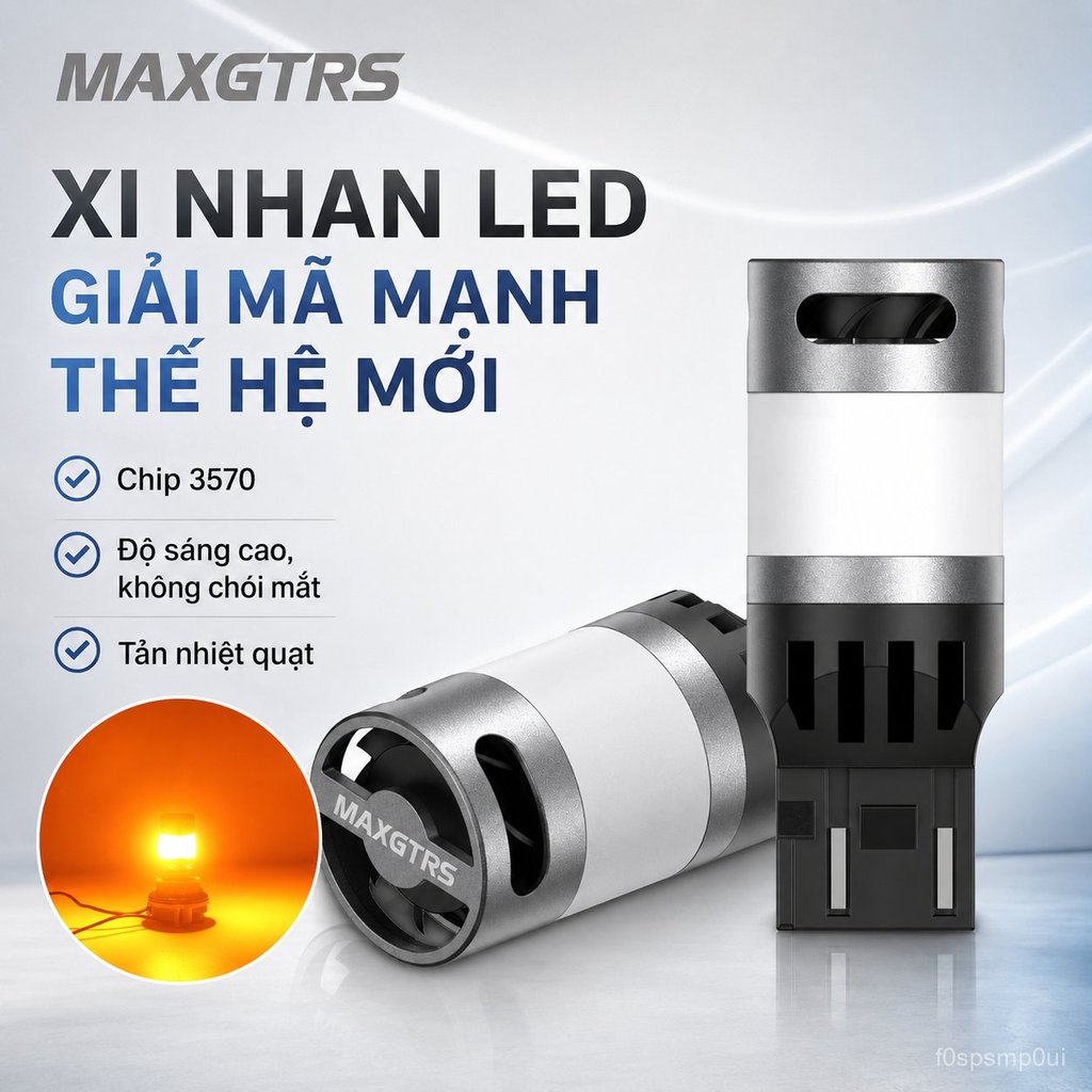 2026Xe mô hình mới LED Chức năng chống nhấp nháy đèn xi nhan1156Bàn chân cong PY21W T20Bóng đèn xi n