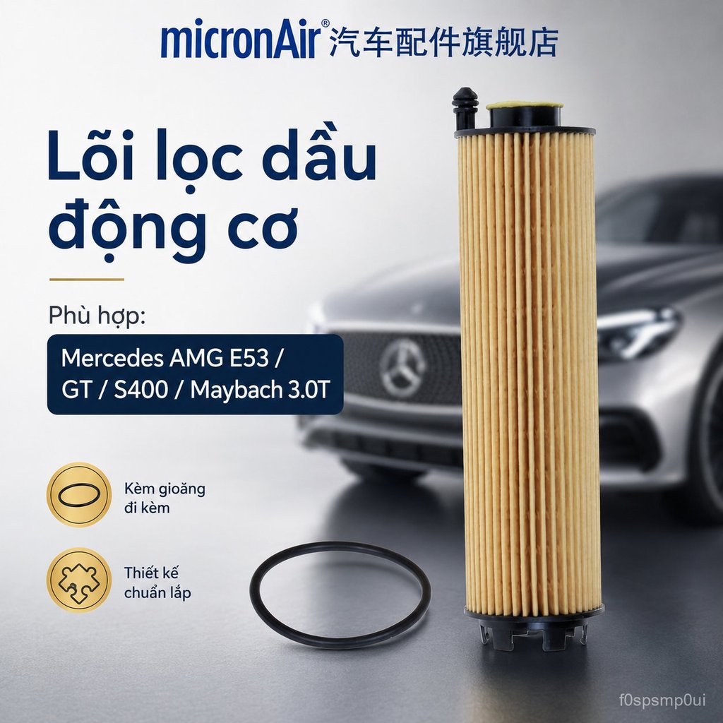 Kodero tương thích với Mercedes-Benz. AMG E53 GLS450 S350 S500L Bộ lọc dầu động cơ OF216