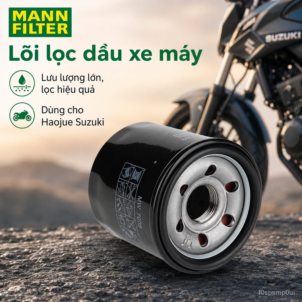 Lõi lọc dầu MANN DL250Haojue Suzuki GSX250R Lọc Máy GW250 TR300 DR300 XCR300