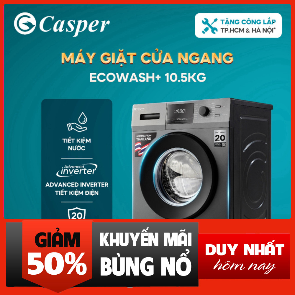 IB đặt hàng  Máy Giặt Cửa Ngang 10.5KG WF-105VG5 Inverter Chính Hãng 2 Năm Bảo Hành Miễn phí lắp đặt