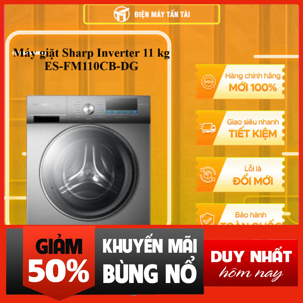 IB đặt hàng  Máy Giặt Sharp 11kg Inverter ES-FM110CB-DG Chuyên Nghiệp -> Sharp Máy Giặt 11kg Inverte