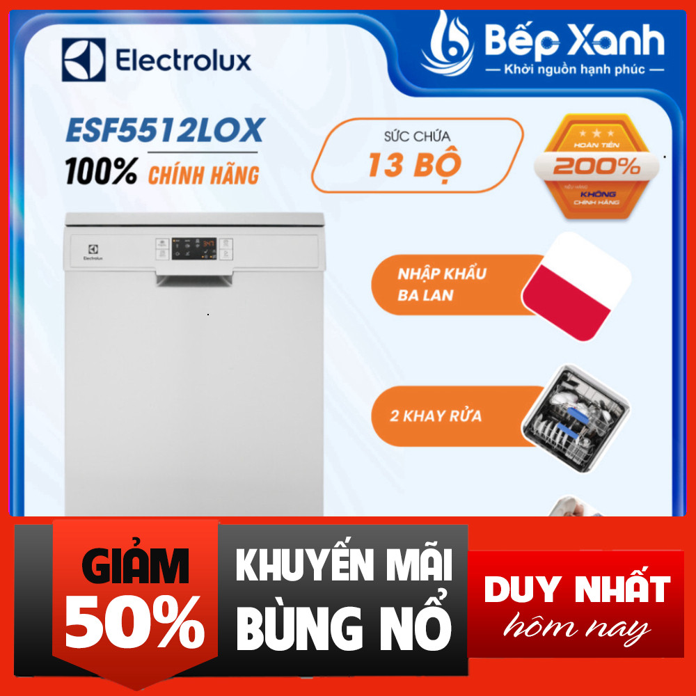 IB đặt hàng  Máy Rửa Chén Electrolux 13 Bộ ESF5512LOX Chính Hãng Output analysis: Miễn phí lắp đặt