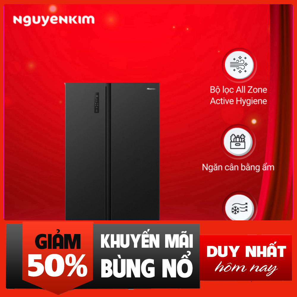 IB đặt hàng  Sản phẩm tủ lạnh Side by Side 544 lít Inverter Hisense RS708N4EBN (Tủ Lạnh Inverter His