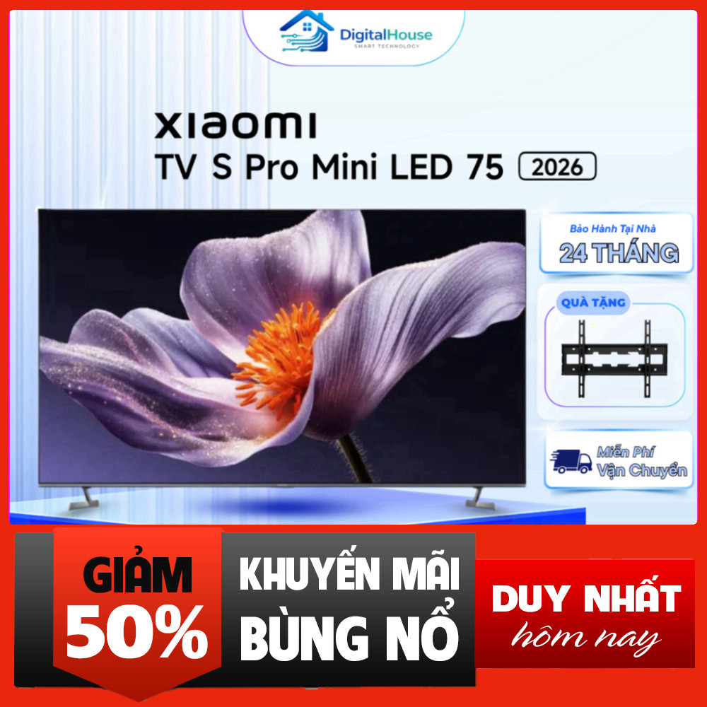 IB đặt hàng  Tivi S Pro Mini LED 75 Inch 4K Google TV Chính Hãng 24 Tháng Bh Miễn phí lắp đặt