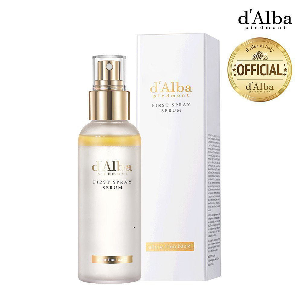 Serum dạng xịt khoáng d'Alba, dưỡng ẩm chống lão hoá First Spray Serum, White Truffle 100ml