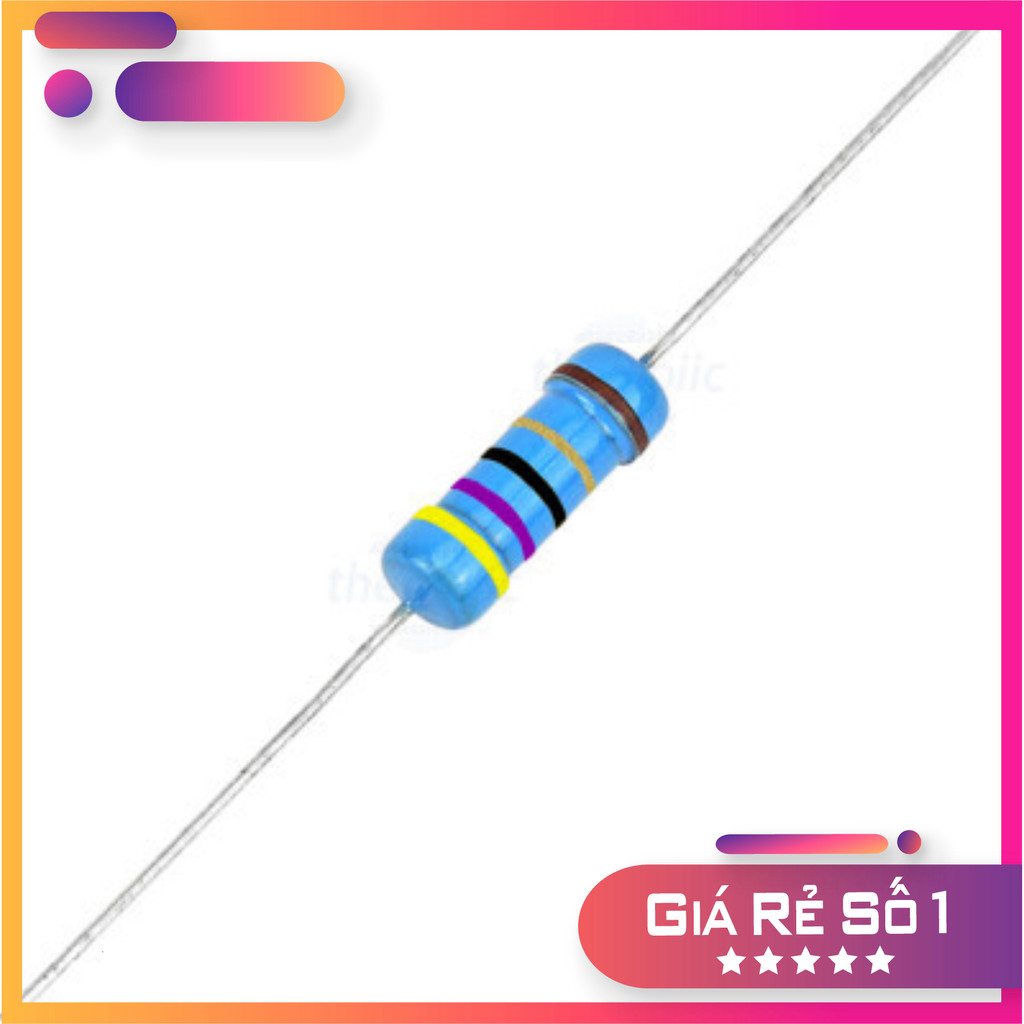 [50 Cái]- Điện Trở 47 Ohm 1W 1% 5 Vòng Màu Linh Kiện Trường Giang 86