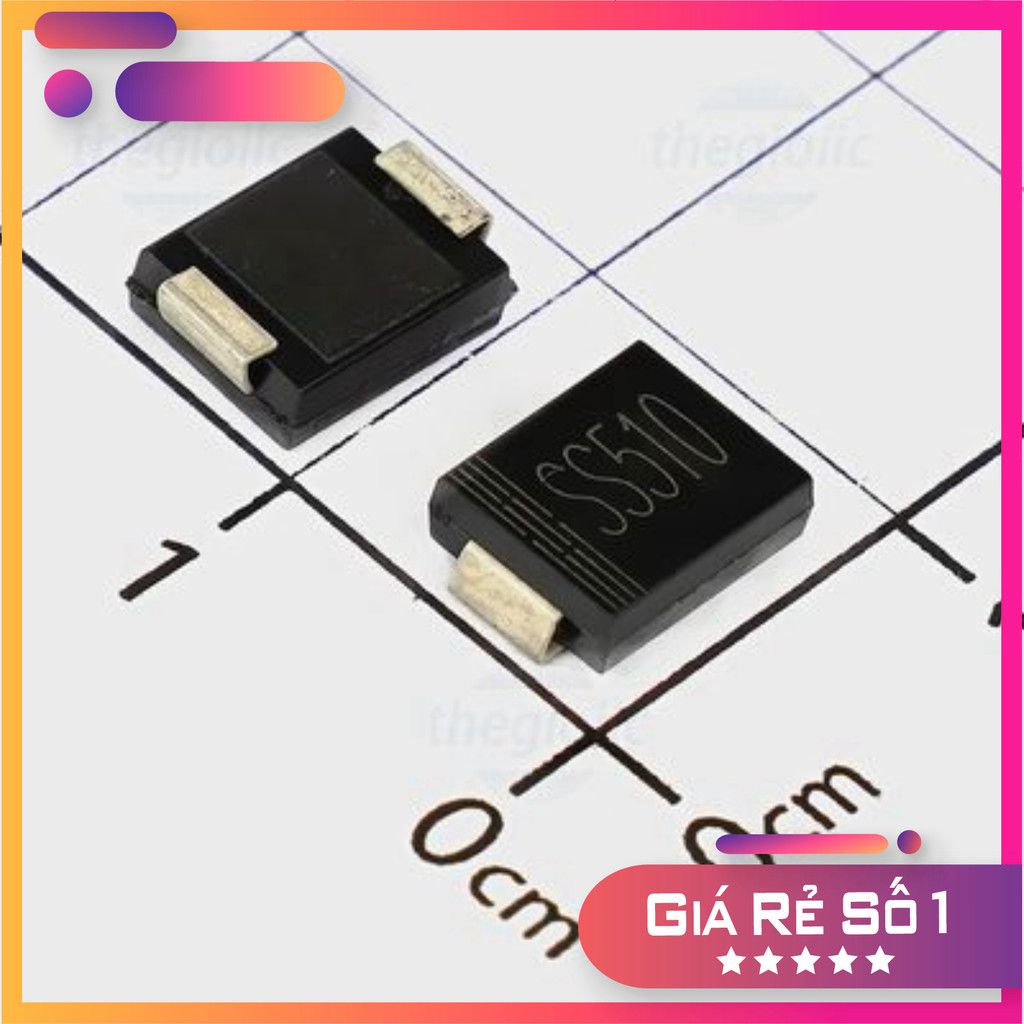 [10 Cái]- SS510 SMC Schottky Barrier Diodes 100V 5A Linh Kiện Trường Giang 86