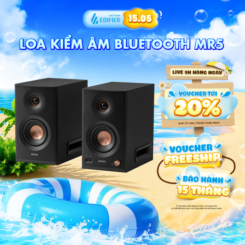 Loa Bluetooth Kiểm Âm Chuẩn Studio EDIFIER MR3/MR5 - Công suất 36W - Tích Hợp Chế Độ Nghe Nhạc - 15 