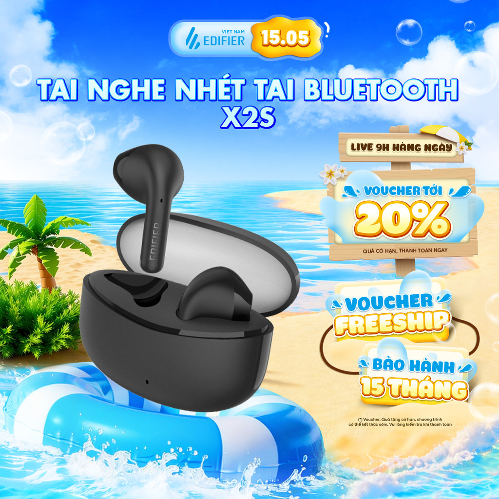Tai Nghe Bluetooth Nhét Tai EDIFIER X2S/W110T | Khử Tiếng Ồn Môi Trường | Thời Gian Sử Dụng Đến 26H 