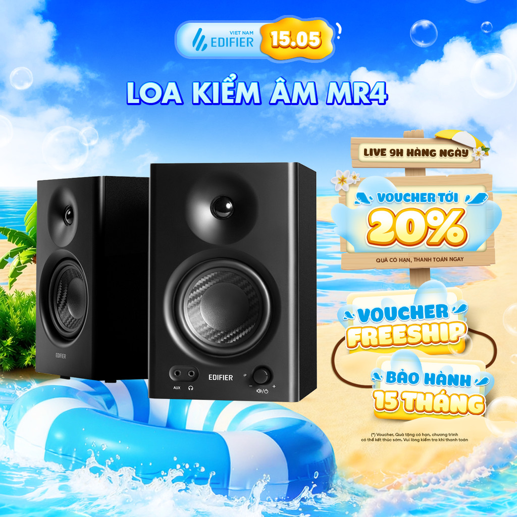 Loa Kiểm Âm Chuẩn Studio EDIFIER MR4/MR3/MR5 42W - Công nghệ DSP/ADC Cho Âm Cao Chi Tiết - Chế Độ Ké