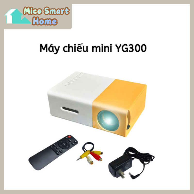 Máy chiếu mini YG300 dễ dàng kết nối với USB, thẻ nhớ, máy tính bảng, máy tính xách tay-mijia home