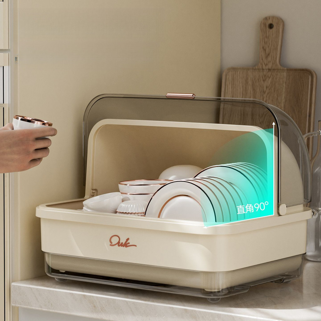 Giá để bát đĩa Miaoli, giá đựng bát và đũa, giá để bát có nắp thoát nước gia dụng, nắp chống bụi, gi
