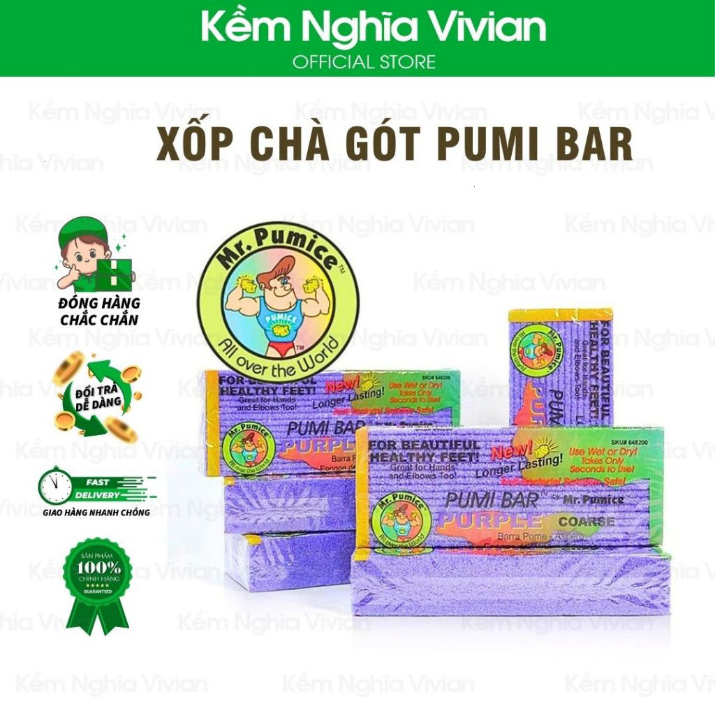 Xốp chà gót PUMI BAR (2in1) - NA4618