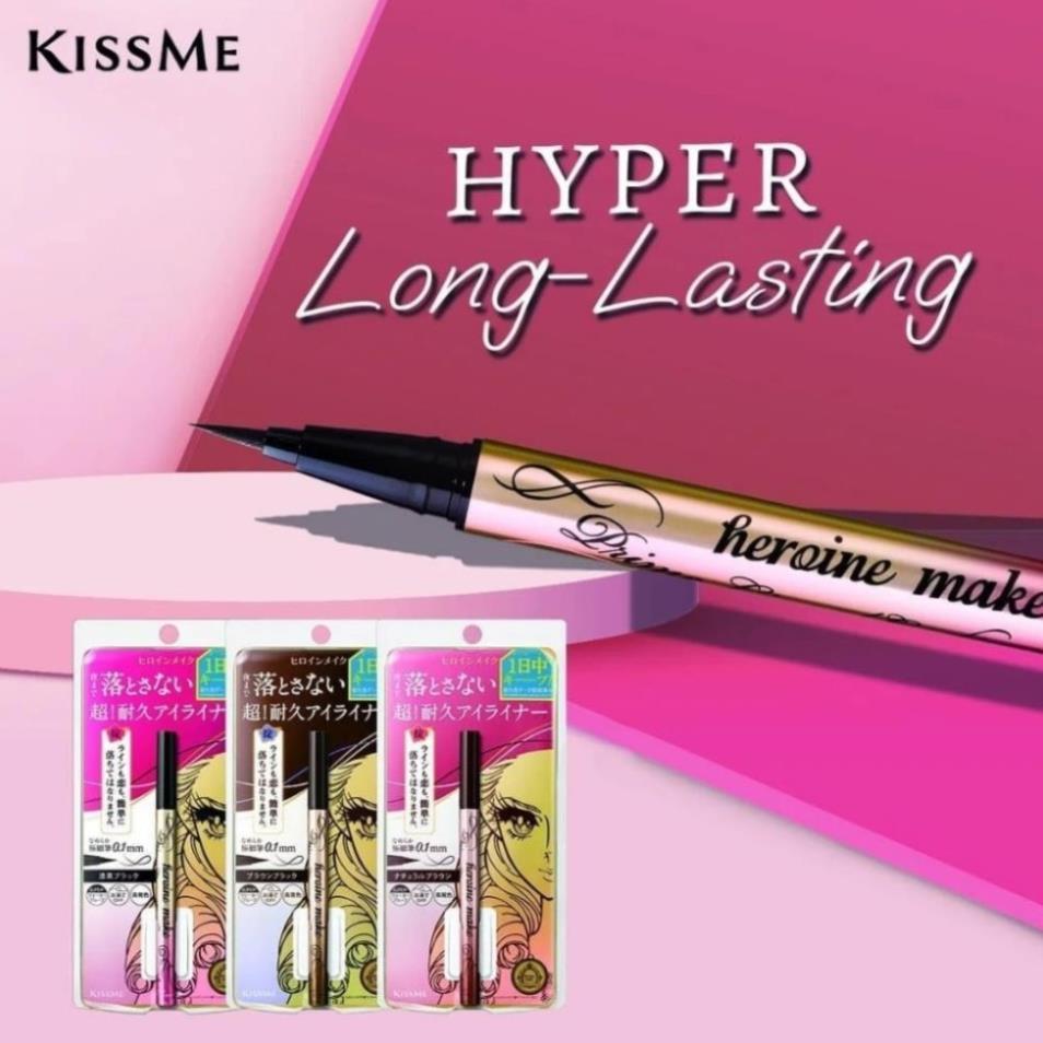KISSME Kẻ mắt nước Heroine Make Smooth Liquid Eyeliner Super Keep