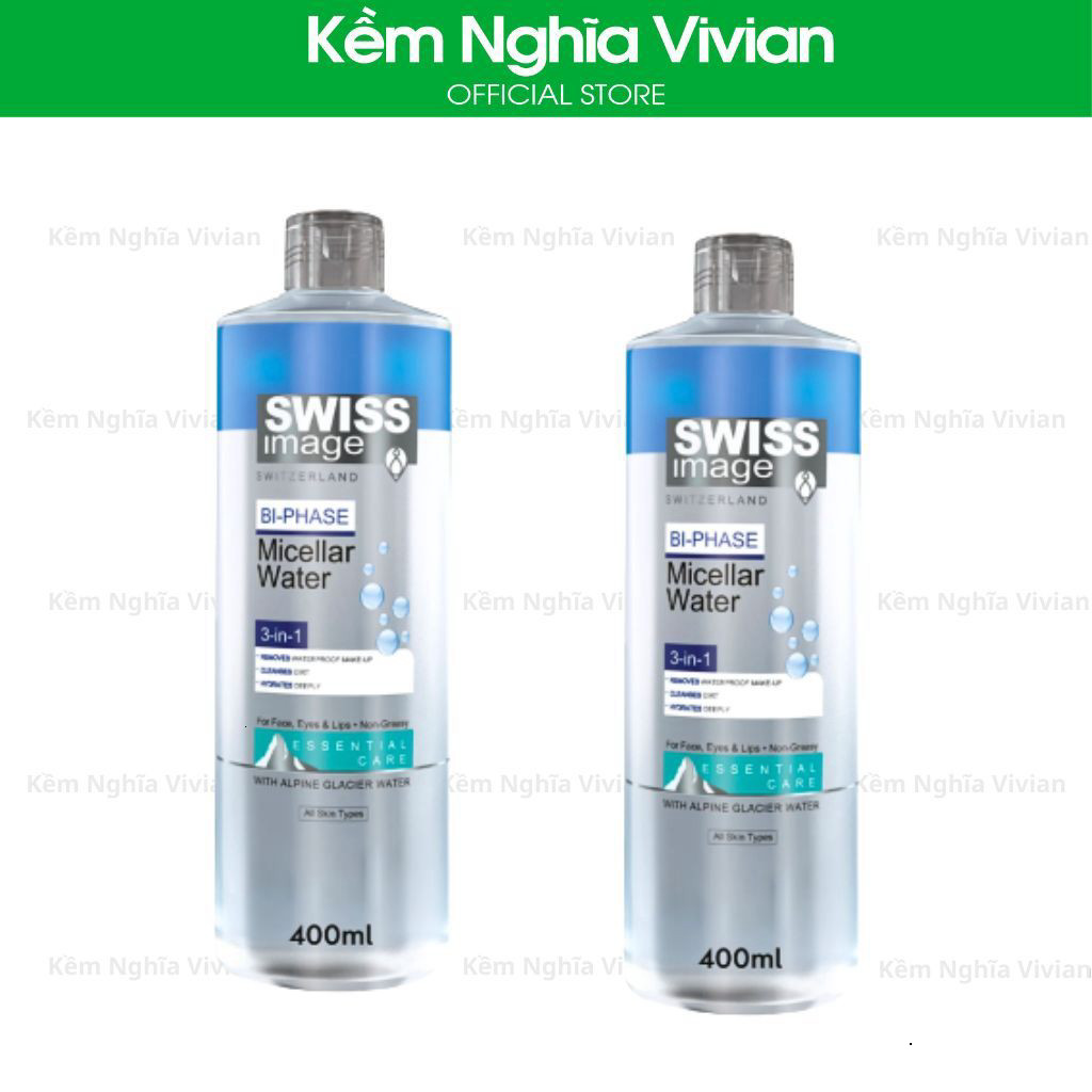 Nước tẩy trang 3in1 sạch sâu Swiss Image 400ml