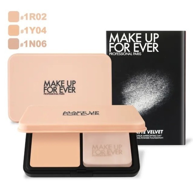 Phấn Phủ Make Up For Ever nén Kiềm Dầu Mịn Lì tự nhiên - Make Up For Ever HD Skin Matte Velvet