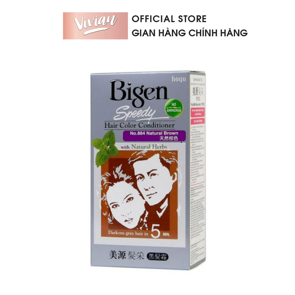 (Bigen xám) Thuốc nhuộm tóc Bigen Speedy Hair Color Conditioner 80ml (xám)