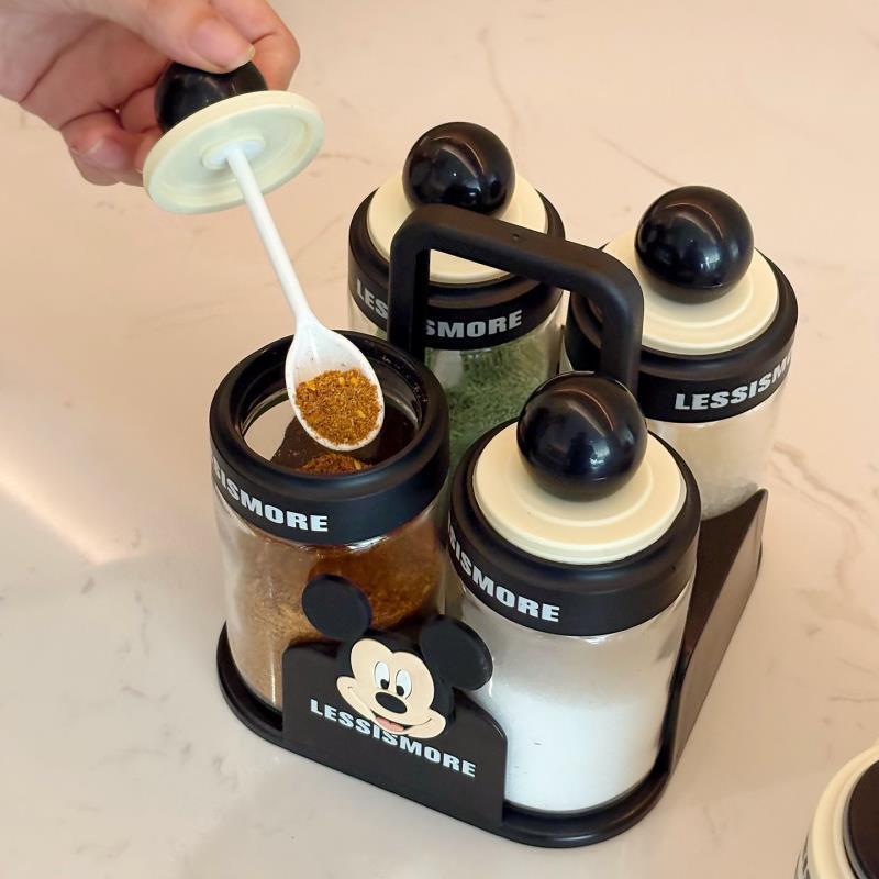 Bộ lọ gia vị nhà bếp, bộ lọ đựng gia vị kết hợp, hộp đựng gia vị, chai đựng gia vị gia dụng, lọ đựng